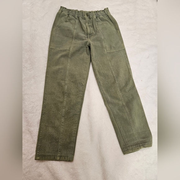 Mother The Springy Ankle Loden Frost Green Cargo Size 26 - Picture 4 of 14